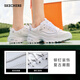斯凯奇（Skechers）熊猫鞋春秋女增高老爹鞋铆钉轻质厚底休闲鞋运动鞋 11979白色/银色/WSL 35 220mm