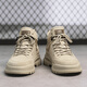 Western Camel (VANCAMEL) men's shoes genuine leather Martin boots mid-top men's summer trendy outdoor work boots men's high-top British style shoes apricot color 40