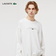 Lacoste French Crocodile Herren -Kleidung 24 Herbst neue Mode Einfache vielseitige, komfortable Baumwolle Runde Hals Sweatshirt SH3878 70 V /Beige White 2 /165