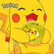 Pikachu Pokémon Kinder Baby Baby Racket Nr. 2 Fußball 5 Basketball Elastizität Spielzeugball 3887a (15 cm) Einfaches Outfit hell Farbe Pikachu Shooting