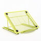 Adjustable laptop stand Metal mesh tablet stand Portable foldable desktop stand blue