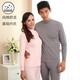 
AB underwear Valentine's Day autumn and winter pure cotton couple half turtleneck underwear long sleeves trousers underwear suit S679 (female) light jade L