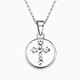 Pt.Charm New Year's gift platinum pendant women's cross platinum pendant pt950 platinum necklace birthday gift for girlfriend customized 2.2-2.3