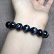 Guanpuge Fat Donglai Quality Tiger Tiger Eye Stone Bracelet Tianlan Hawk Eye Tiger Eye Stone Cat Eye Bracelet Men and Women's Style's Yellow Bright 12185 12 mm Blue Tiger Eye