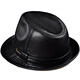 Woodpecker middle-aged and elderly men's genuine leather jazz gentleman hat spring and autumn warm sheepskin hat casual trendy winter elderly cowhide hat black sheepskin XL (57-58cm)