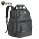 FASITE Backpack Tool Bag Large Thick Canvas Wear-Resistant Multifunctional Repair Backpack Black Unprinted