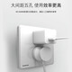 西门子（SIEMENS） 开关插座面板 电源插座睿致系列象牙白钛银睿智插座 10A二三插 五孔 插座