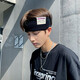 Shufen Black Hairband Männer und Frauen Internet Promi Korean Korean weit geschnittene Kopfschmuck neutraler Stil gestricktes Hut Stirnband Einfache Sporthaarzubehör F0857 Schwarz gestricktes Haarband