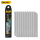 Deli 15-blade utility blade/wallpaper knife wallpaper knife paper cutting blade 10 pieces silver blade sharp 18mm
