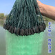Yuxige sticky fish net fish net three-layer fishing net green silk sunken net fishing net hanging net to catch fish wire mesh sticky fish net crucian carp fish net 1.5 meters high 5 fingers 100 meters long three-layer sunken net lead pendant style