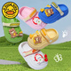 
G.DUCKKIDS children's hole shoes summer new style boy cute non-slip girls wear bag-toe slippers soft-soled baby sandals Green 29 size 30 [170mm]