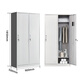 Huayu Tiandi two-door locker steel extra-thick iron cabinet staff bag storage locker changing locker 1850*900*500mm