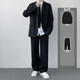 星禾莱DK制服一套休闲西装男套装痞帅高校学生小西服男女班服外套学院风 西服+衬衫+长西裤+领*带 L 110-128斤