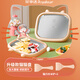 Rongshida Joghurtmaschine Haus kleine Mini-Obst-Eisschalen Eiscreme Eiscreme Eiscreme Eismaschine Kinder hausgemachte große vertiefende DIY-Braten Ice Machine Internet Promi Ice Maker Plug-Free Ice Roll Maschine Vertiefung Katzenschalen [304 Stahloberfläche] + 2 Schaufel