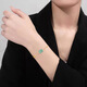Cuiyingfu Natural A-Grade Jade Blue Water Pixiu S925 Silber eingelegtes Armbandeis Jade Männer und Frauen High-End-Handdress