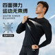 李宁运动套装男紧身速干衣健身服跑步篮球羽毛球高弹训练服夏季打底
