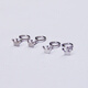 YOUSHINUO PT950 Platinum Earrings for Women Platinum Small Crown Platinum Earrings Exquisite Mini Small Earrings for Women Gift Hook Frosted Small Crown 0.23g Single