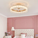 XMSJ Ventilateur en cristal personnalisé 2023 Nouveau salon clair chambre principale plafonnier plafond 360 degrés secouer la tête de restaurant ventilateur de plafond 12033 or 50 cm Infinity + tête de tremblement