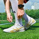 Senses zapatos de fútbol uñas rotas tf hombres y mujeres zapatos para niños adultos para jóvenes para el entrenamiento anti-deslizamiento de la hierba artificial examen de entrada de la escuela secundaria zapatos de goma de cuero 2022 uñas rotas de platino 40 [calcetines + placa protectora + bolsa de zapatos]
