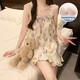 Shimba Rabbit Hosenders Pyjamas für Frauen im Sommer mit Brustpolsterhülsen und süßer und süßer Anzug für Schüler Mädchen Home Clothes JDX-9721 L (Empfohlen 100-115Jin [Jin ist gleich 0,5 kg])
