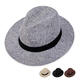 Trois livres verts d'été moyen d'âge moyen et âgé d'été cool cool chapeau top chapeau soleil chapeau jazz chapeau printemps et automne.