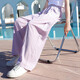 
Ikano I.KARNOW Girls Summer Suit Set Children 2025 Street Popular Internet Celebrity Fashionable Yamamoto Pants Big Children Summer New Short Sleeve Girl 9889 White + 15009 Purple [Set] 150