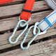National standard thickened electrician's safety belt power belt climbing telephone pole outdoor tree anti-fall fence safety belt national standard electrician's safety belt_double hook red model