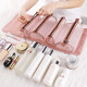 Relatives and Friends 4-in-1 Cosmetic Bag Women's Large Capacity Detachable Folding Portable Travel Storage Bag Skin Care Products Toiletries Bag Smoked Pink (4-in-1/Detachable)