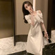 ROMON (ROMON) small fragrant style design dress 2025 summer new style women's texture high-end temperament spring and autumn exquisite off-shoulder skirt picture color S -95Jin [Jin equals 0.5 kg] below