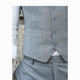 Yuanjie Shanghai (home measurement) custom-made suits for men, light gray Korean style slim fit, British style formal wear, wedding banquet casual, light gray (size modification package 1380 only tops and pants