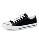 Huili klassische Männer und Frauen Low Top -Leinwand Schuhe Spring- und Herbstbrettschuhe Freizeitschuhe Laufen Paar Sportschuhe 391 Schwarz 37
