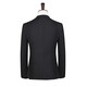 Haipaihaoyu costume de costume pour hommes Slim Business Formal Wear Interview Professional Veste Double fente Robe de mariée Meilleur homme Suit une version Black Two Button [Costume + pantalon] xl (175)