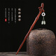 Yadige small-leaf red sandalwood simple wooden hairpin pendant step rocking hairpin hairpin ancient rhyme hair accessories Hanfu costume accessories hairpin bamboo hairpin