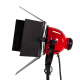 Uze red head lamp shadow dance lamp 800W photography lamp god girl fill light shadow drama warm color micro movie warm light film and television lamp shadow dance lighting curtain custom model [upgraded model] 1000w spotlight (excluding bulb and light stand)