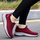 Zuli Jianai Daddy Old Man Shoes for Women Summer Old Beijing Cloth Shoes Soft Sole Anti-Slip Wide Breathable One-Piece Mom Shoes for Women 6605 Jujube Red Women's Style (Send Socks) Hot Sale 37