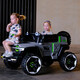 Fanku (FKU) tank 300 children's electric vehicle double off-road vehicle boy and girl baby remote control sitting on the baby stroller birthday children's gifts big-size white 12A battery + soft seat - hard wheel