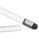 Three-quantity 90-degree measuring instrument multi-function digital display angle ruler universal energy angle ruler protractor woodworking high precision JDC05/0-200mm (plastic ruler body)