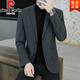Pier Cardin brand men's clothing spring and autumn new woolen suit men's business casual single jacket jacket men's small suit top trend No. 1 color XL