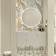Azulejos de pared de fondo de baño de estilo xmsj de baño cremoso 600x1200 Morandi Medias de pared Flower Tiles 600 mm1200mm 691