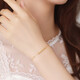 Zokai yellow 18K gold bracelet, perfect gold bead bracelet, versatile birthday gift S01079
