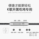 昊微 Type-C耳机入耳式有线适用oppo华为vivo小米手机安卓圆孔高音质k歌重低音带麦降噪耳塞 3.5mm接口【气质银】