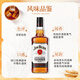 金宾（Jim Beam）白占边 美国波本 威士忌酒 原瓶进口 洋酒 金宾波本威士忌 1000mL 1瓶 -裸瓶