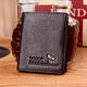 Red Dragonfly Men's Genuine Leather Wallet Short Thickened First Layer Cowhide Horizontal Soft Leather Large Capacity Wallet Business Men's Bag Black Vertical Style Free Driver's License Book