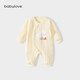 Babylove baby jumpsuit autumn and winter pure cotton cute baby romper newborn quilted warm clothes autumn and winter clothing