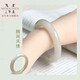 Muqin Hetian Jade Bracelet Women's Jade Bracelet Jade Jade Jade Belt Certificado [Muestra siete aproximadamente 57 mm] QZC6197