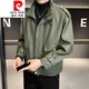 Pier Cardin Plus Velvet Motorcycle Leather Chaqueta de cuero Corto 2022 Autumn e invierno Estilo coreano Corea de cuero de cuero de cuero.