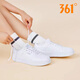 361 grados zapatos para mujeres zapatos deportivos zapatos de primavera y verano zapatos blancos bajos livianos zapatos casuales 361 grados zapatos para mujeres 361 grados blancos/agales-6623 35