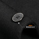 
Fazeya Hengyuanxiang cashmere coat men's mid-length windbreaker woolen coat wool woolen suit collar slim back slit black 180/XL size