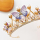 Chimera (CHIMERA) butterfly beaded crown headband children girls princess performance headband headdress birthday gift girl