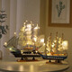 Oufanpu (oufanpu) graduation gift birthday gift for boys to cheer for the college entrance examination blessing gift Smooth sailing sailing ornament model Smooth sailing sailing model (with lights) [Set sail, chase dreams]